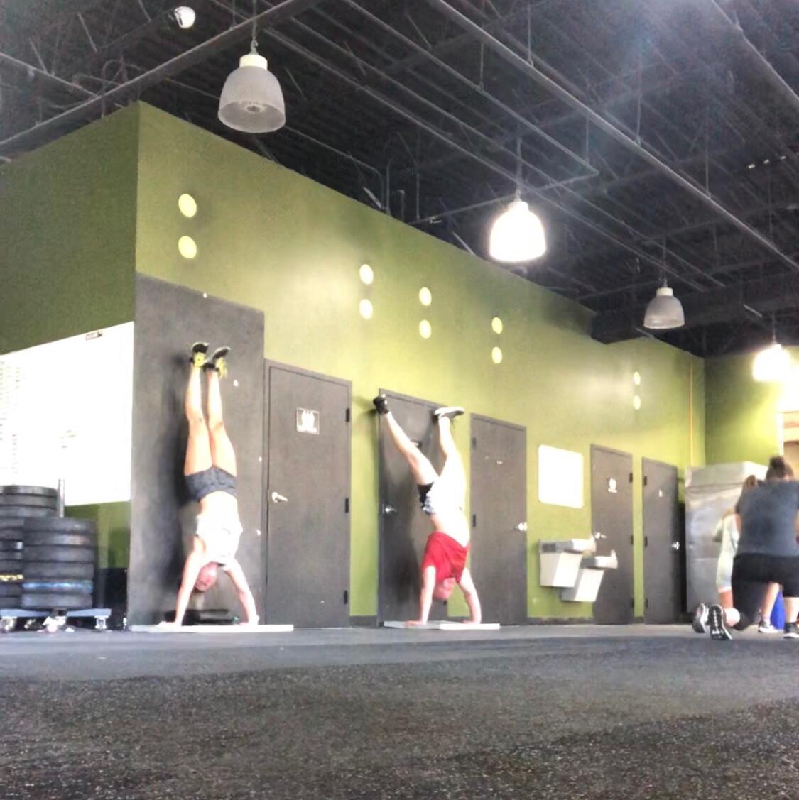 We have been competing since the day we met. 

Fun Fact: On this day, Jason brought Zoey to the gym, we bumped into each other and  decided to workout together. After the workout, he casually introduced me to her.  - Megan