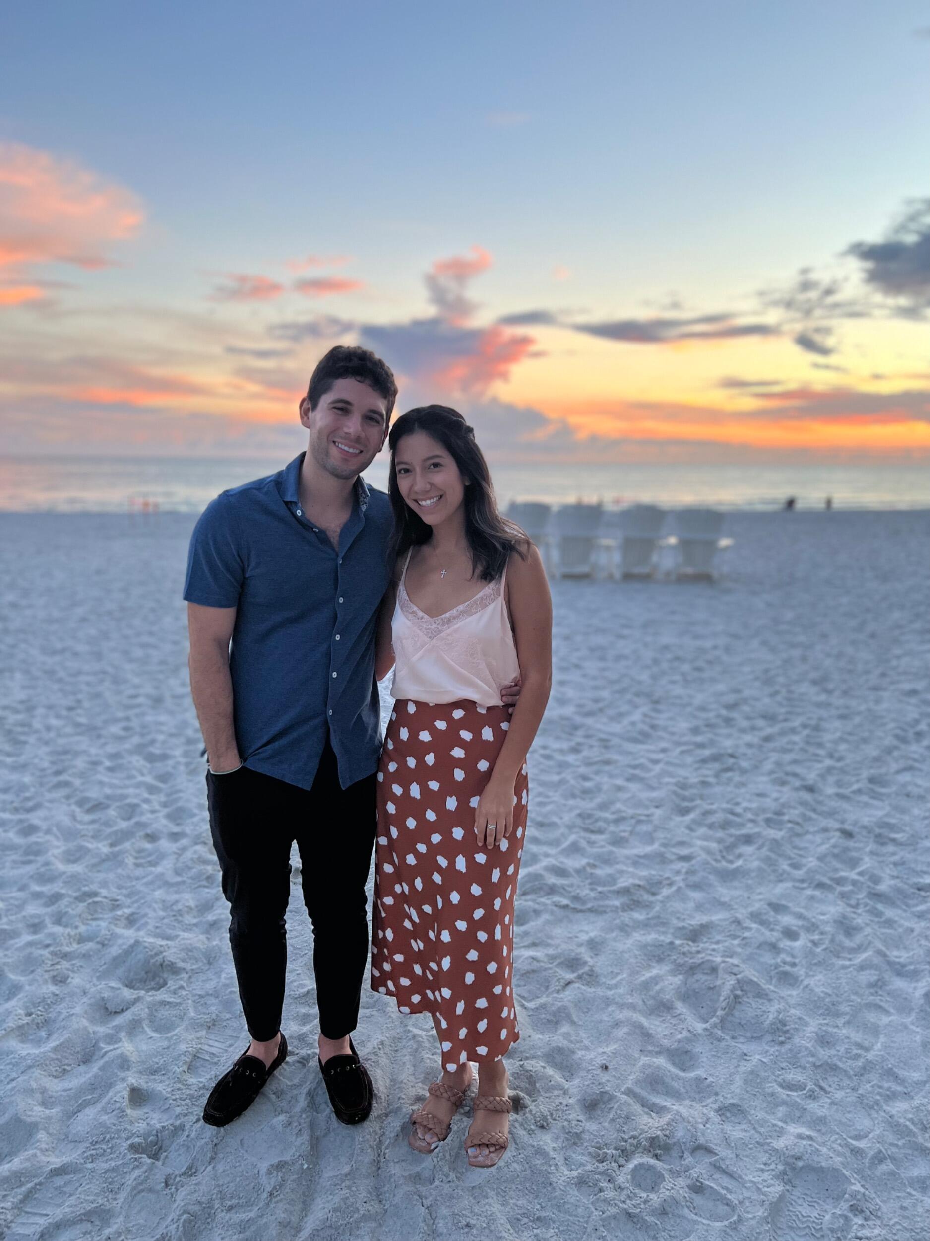 We celebrated our first anniversary at our favorite restaurant, The Beach Bistro. 