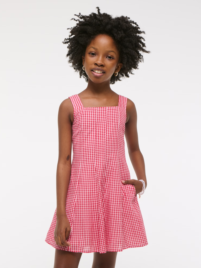 Girls red gingham mommy and me dress for wedding from Abercrombie & Fitch