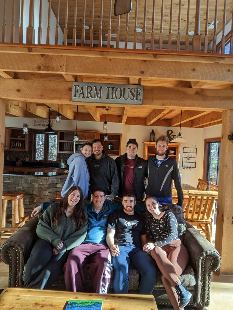 Sean's friends arranged a ski trip over a holiday weekend 