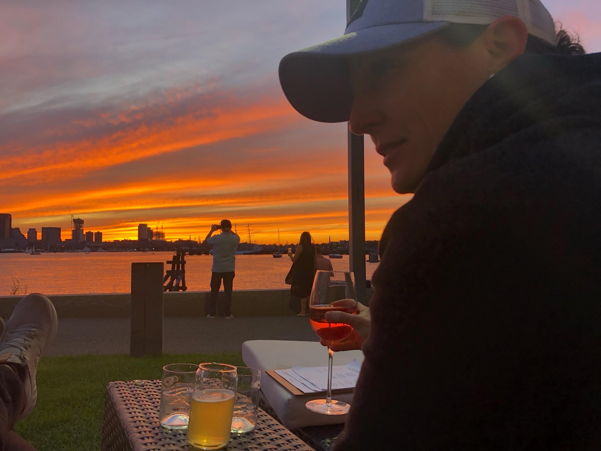Kelly & Allison often refer to their times together as "stolen moments' with hectic team schedules...they found their favorite spot in Boston. The hidden gem that is the Hyatt Regency Harborside Hotel in Boston.