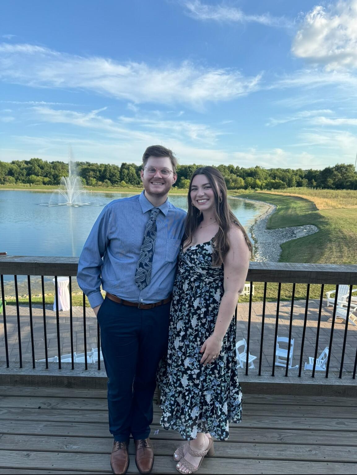 Attending one of their last weddings before their own!