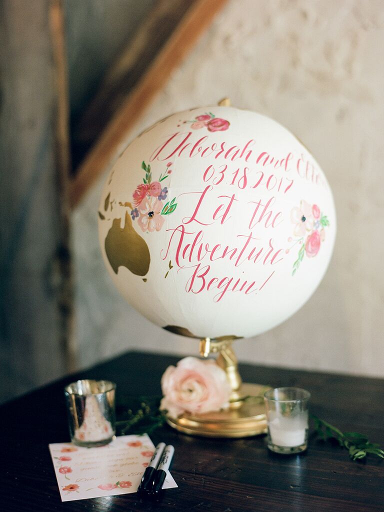 Globe wedding decor idea