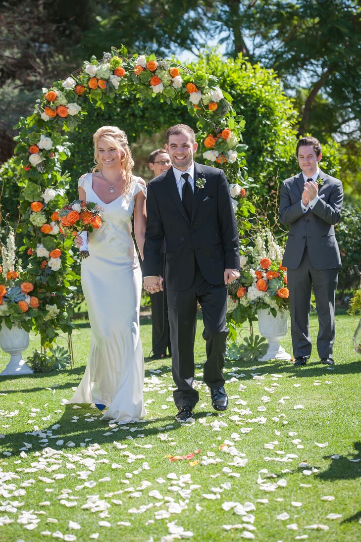 Orange And Green Summer Wedding At Knollwood Country Club In