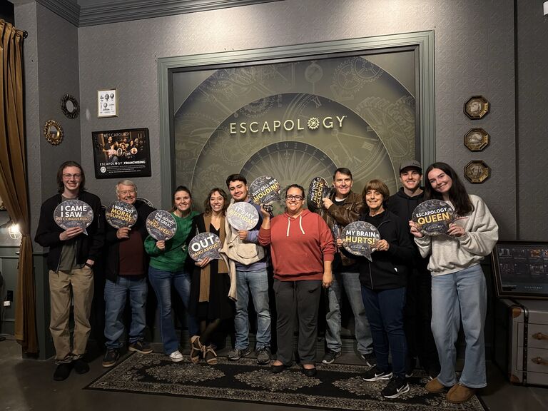 Jonathan's birthday celebration-  we did an escape room that was Batman themed! His grandparents and cousins were in town for the holidays. :)