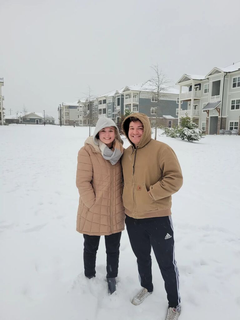 Our first snow together!