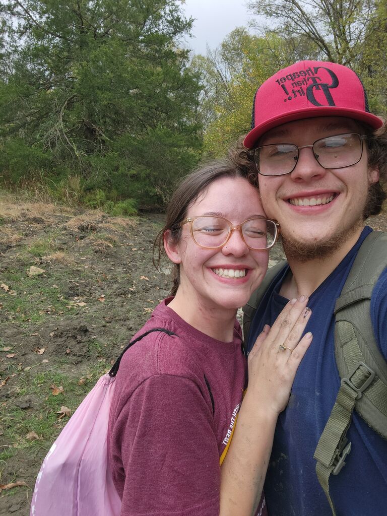 Tears of joy, our first selfie as an engaged couple!