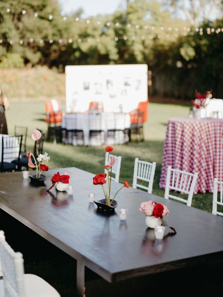 Red and pink minimal florals