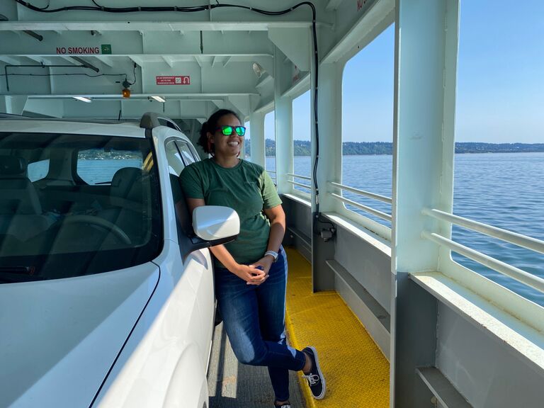 First Ferry ride for G and Subie #Lesbians!