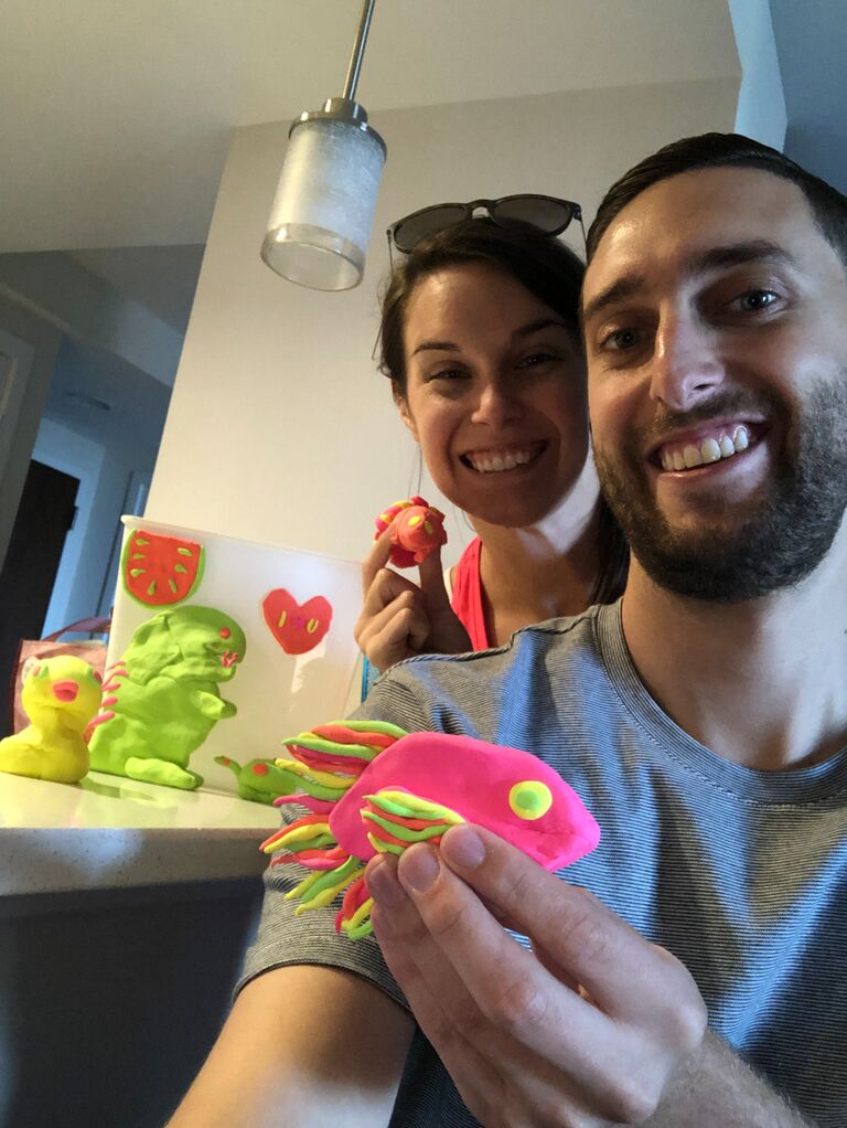 Our first anniversary - spent with Doug taking care of Kerry after getting her wisdom teeth out (practicing his in sickness and in health early on)!