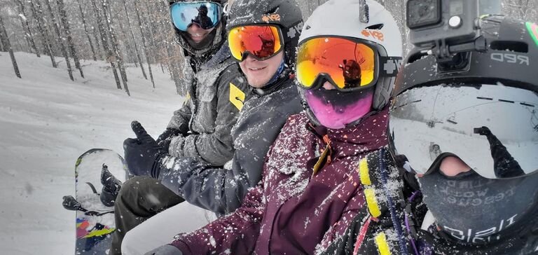 Snowboarding at Crystal Mountain