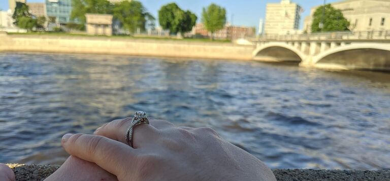 Finally! Mat proposed after nearly 4 years together <3