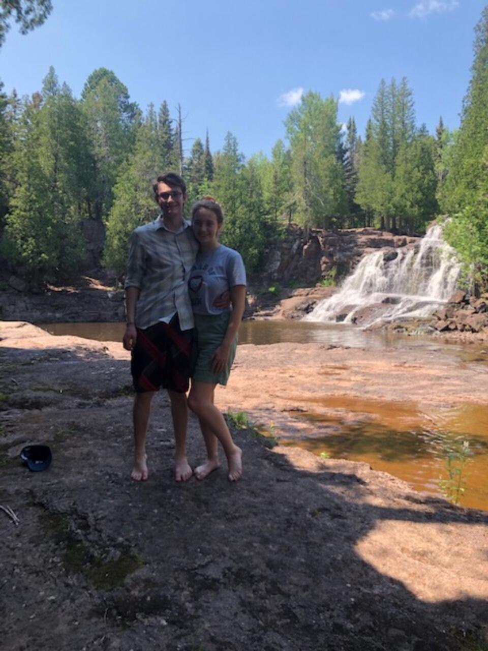 The engagement season has been packed with things to do, and lots to balance, but has been filled with many blessings, and Alex and Bethany have made sure to focus on continuing to build their friendship above all.  They visited Gooseberry Falls with friends...