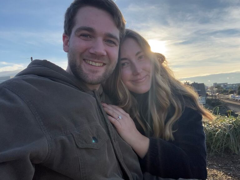Nick rang in the New Year by proposing to Enya on the beach in Edmonds, WA. He wrote an eloquent speech, which Enya asked him to repeat shortly after the proposal because she was too excited to hear a single word the first time.
