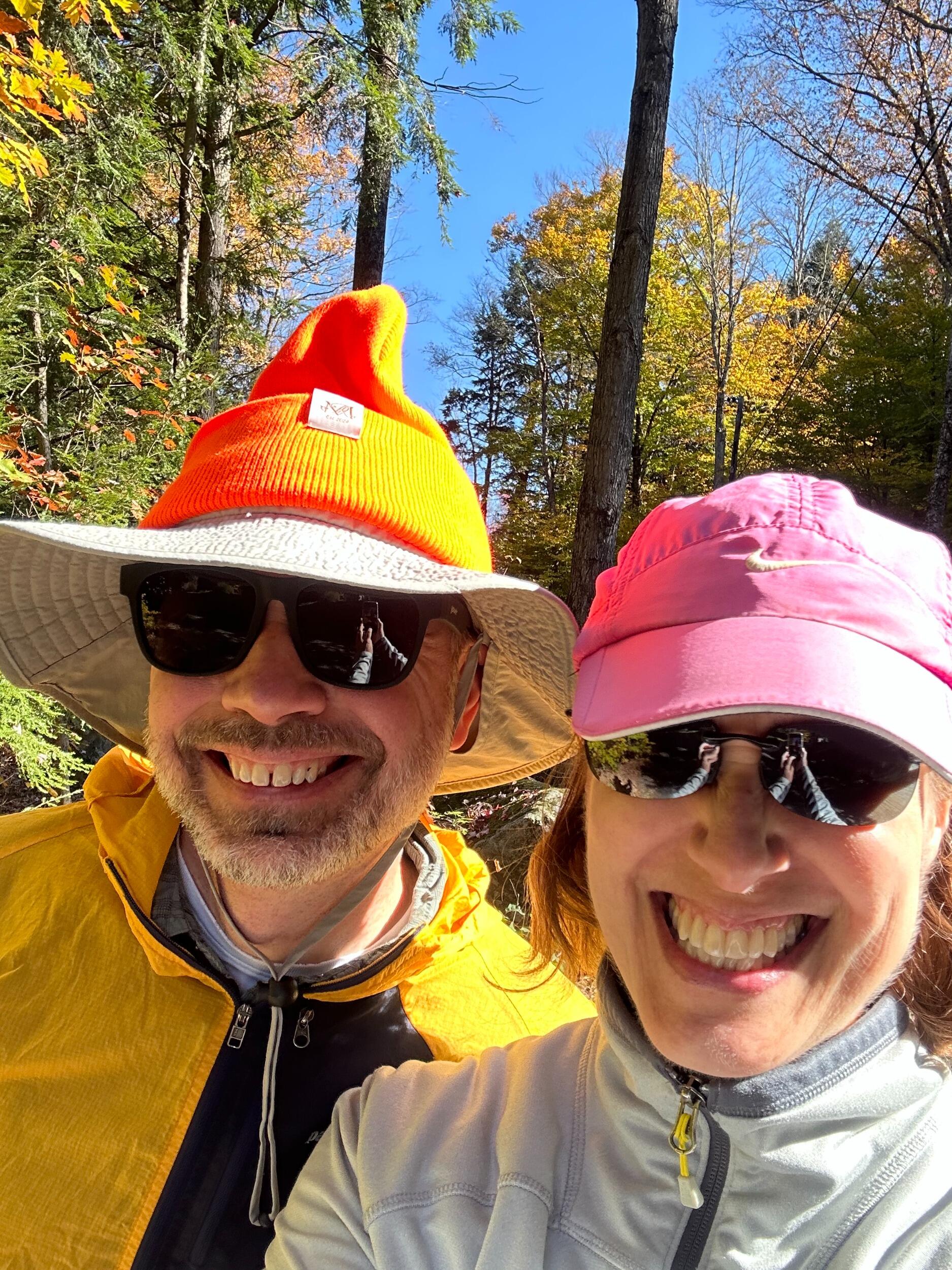 Wearing Caleb and Kylie's special pre-wedding protective gear.
Hunting season, Chester VT 