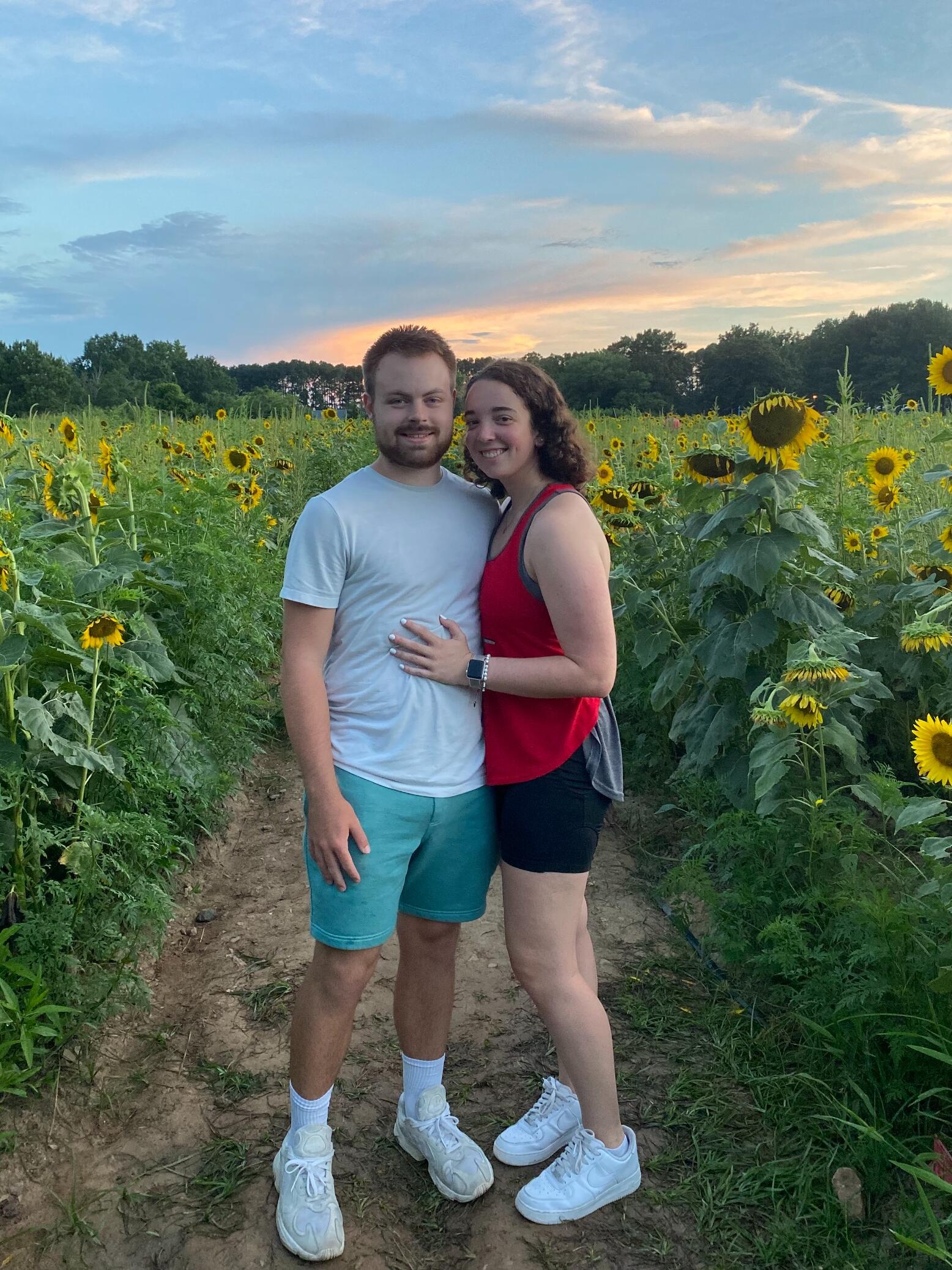 We loved spending time together over the summers because we were both in the same city again. After finishing our first year of long-distance, we visited the sunflowers at Dorothea Dix Park and have gone back every year since.