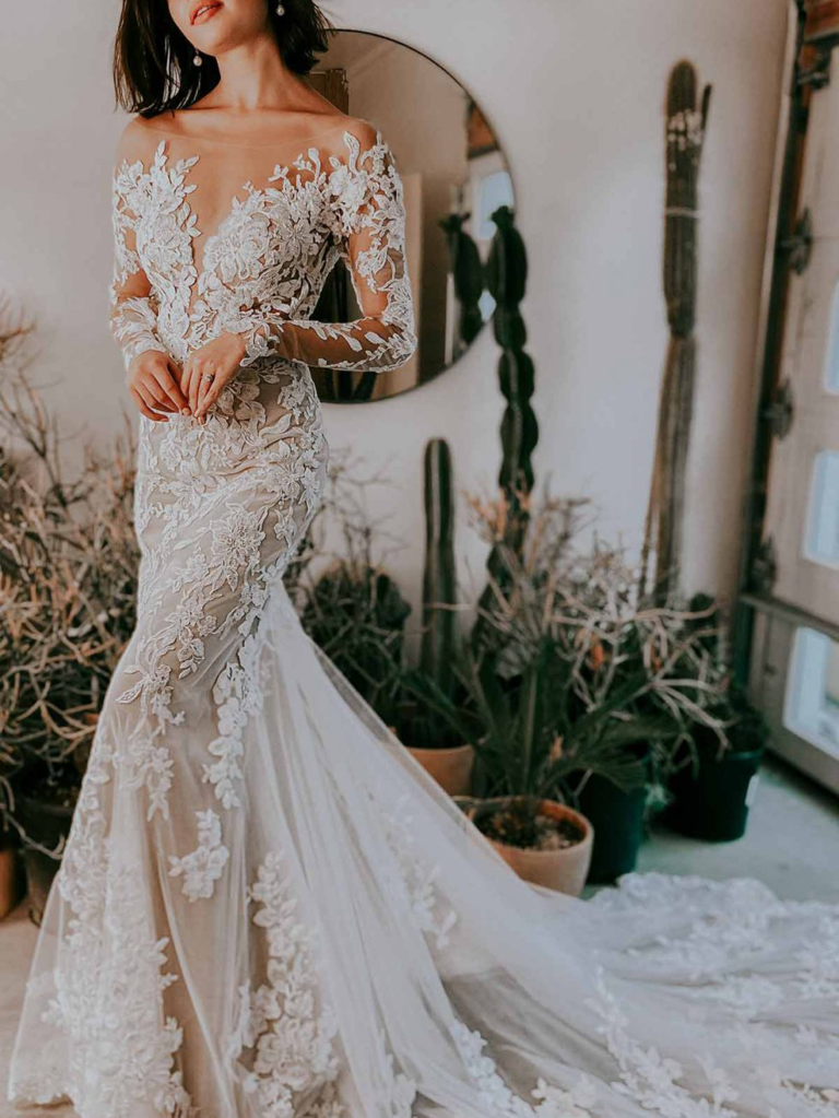 25 Illusion Wedding Dresses for Any Bridal Style