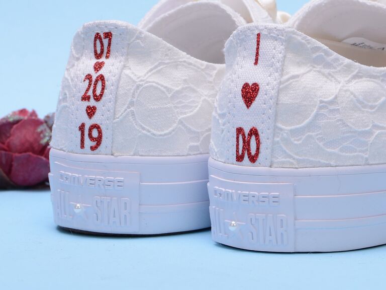 converse wedding tennis shoes