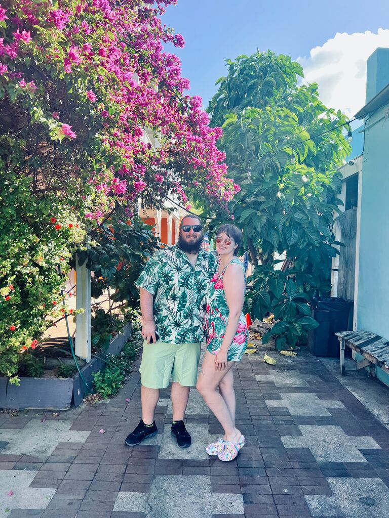 First trip on a plane together to the Virgin Islands, where we fell in love with travelling together. Joshua's natural habitat turns out to be "island boy."