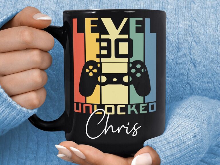 Personalized 30th birthday mug for husband