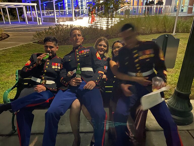 Our first ball with the pals from Cherry Point.