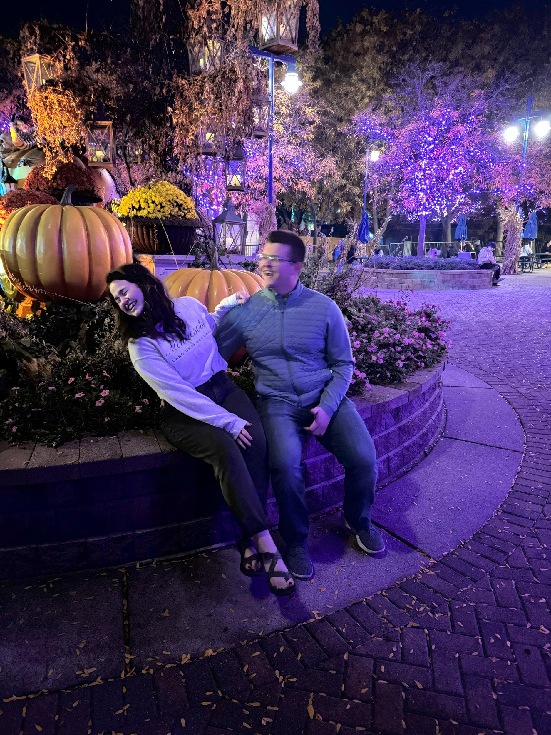A Valley Scare trip with our friends, where Aaron took so much joy in popping out to give me even more jump scares than I was already getting.