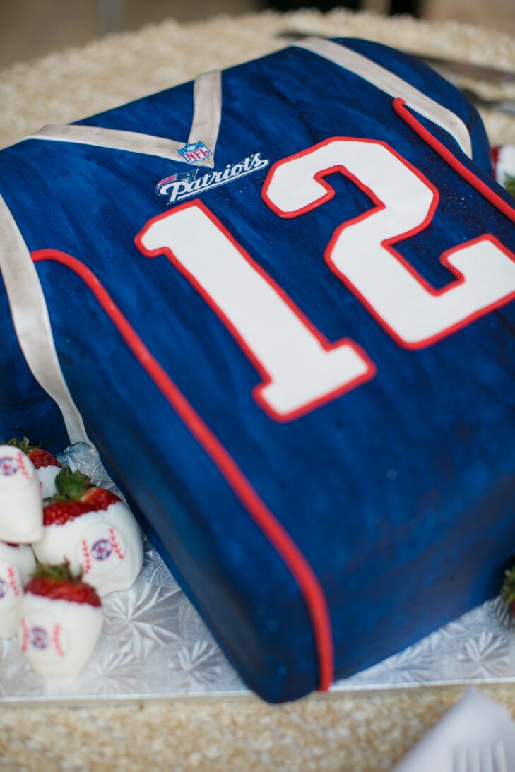 patriots jersey cake