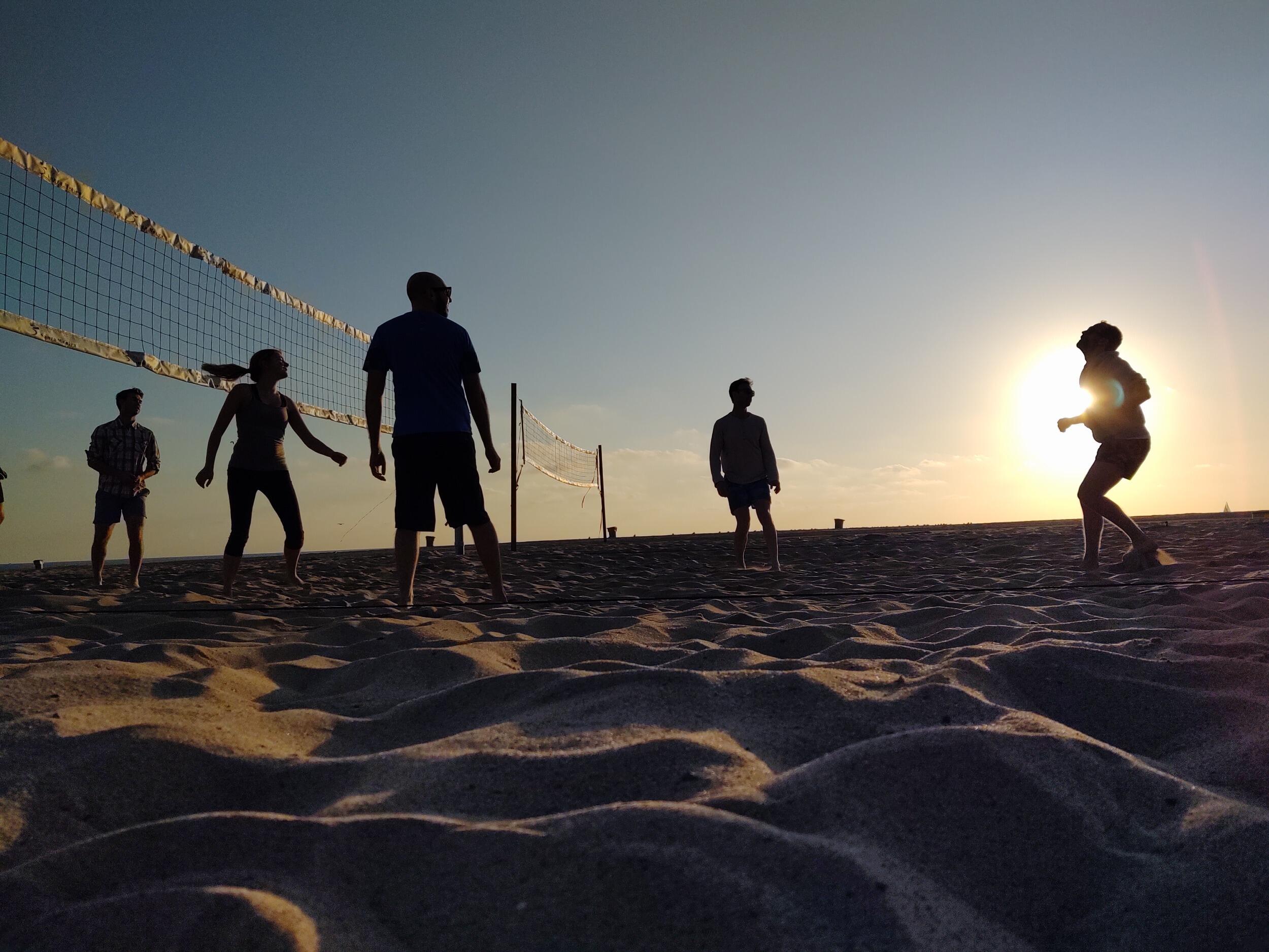 Katie and David meet playing beach volleyball with church friends