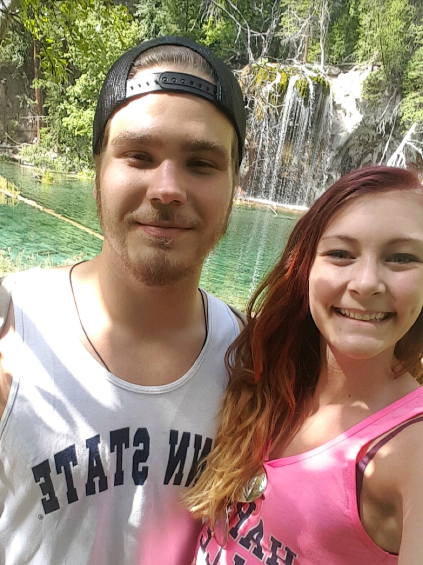 Hiking at hanging lake