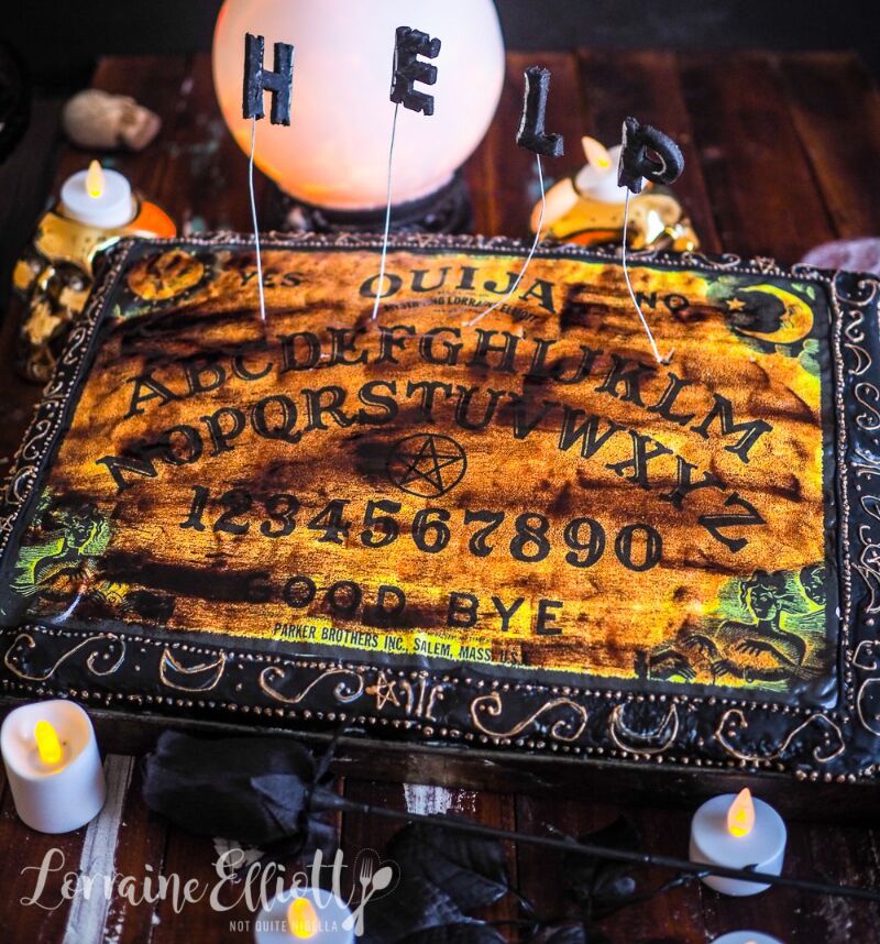 Halloween Finger Food Recipes - Ouiji Board Cake