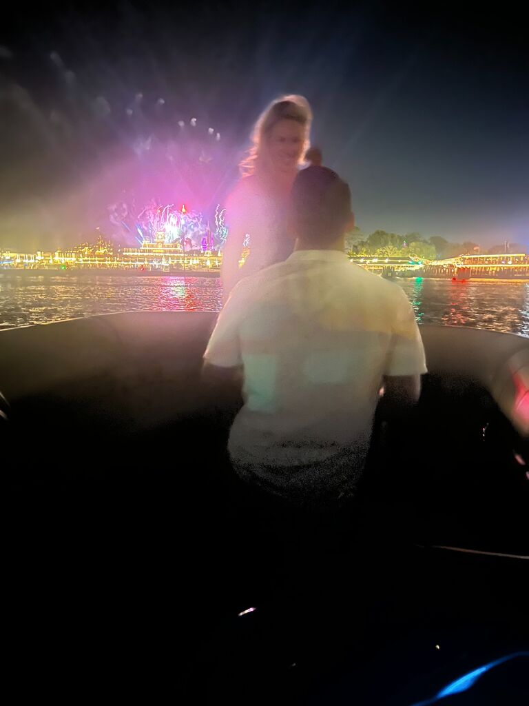 Scott proposed in Bianca's favorite place on Earth during the Happily Ever After fireworks