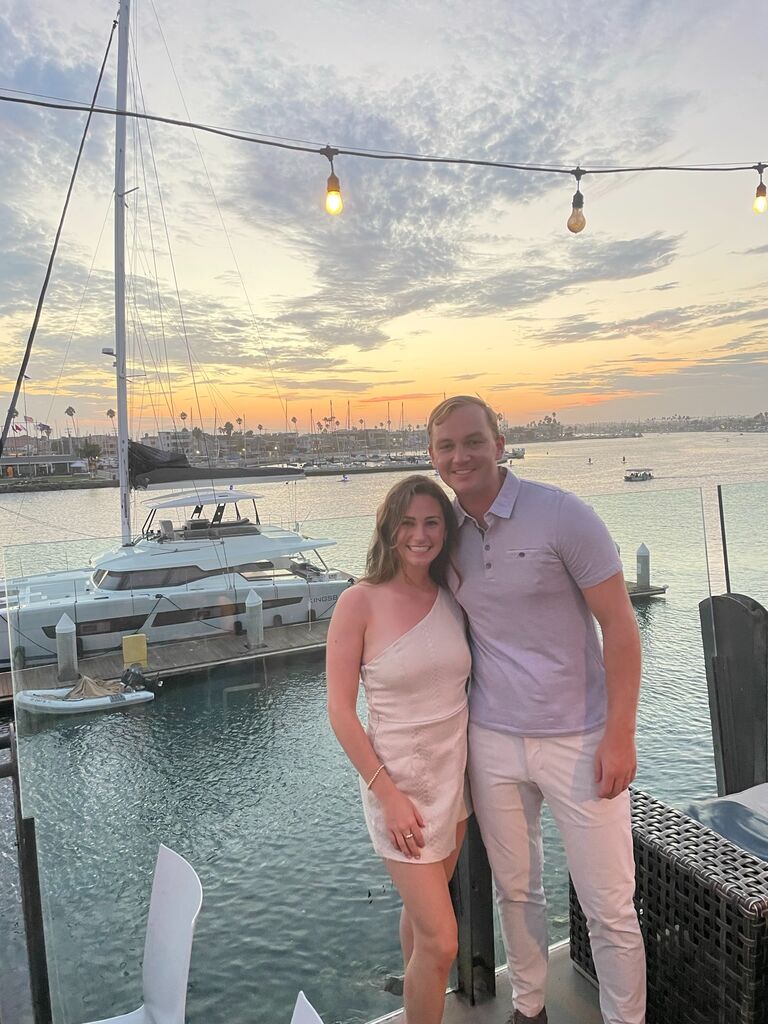 Our first date in Long Beach, CA - months in the making after meeting in March
