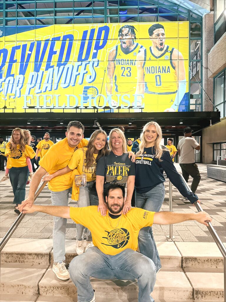 Enjoying a pacers game