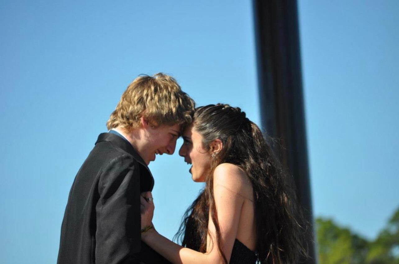 Michaela and Andrew meet in chorus and immediately hit it off! They perform in a show choir together while Andrew is a junior and Michaela is a senior.