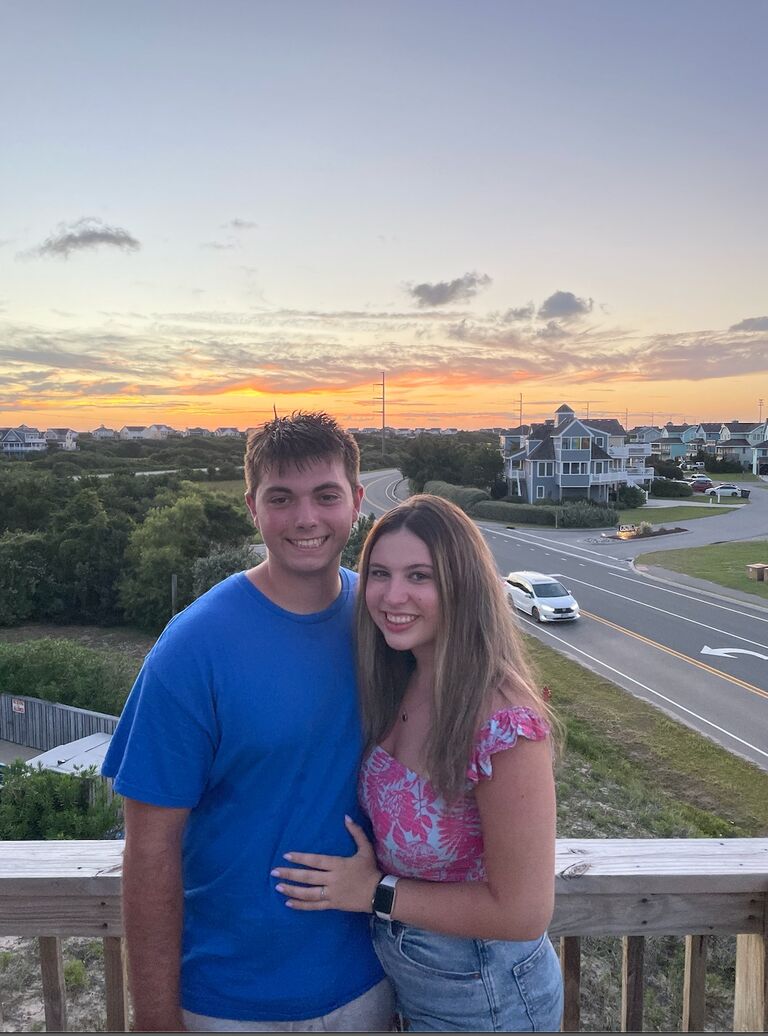 First Vacation together in Nags Head, NC with Ginna's family