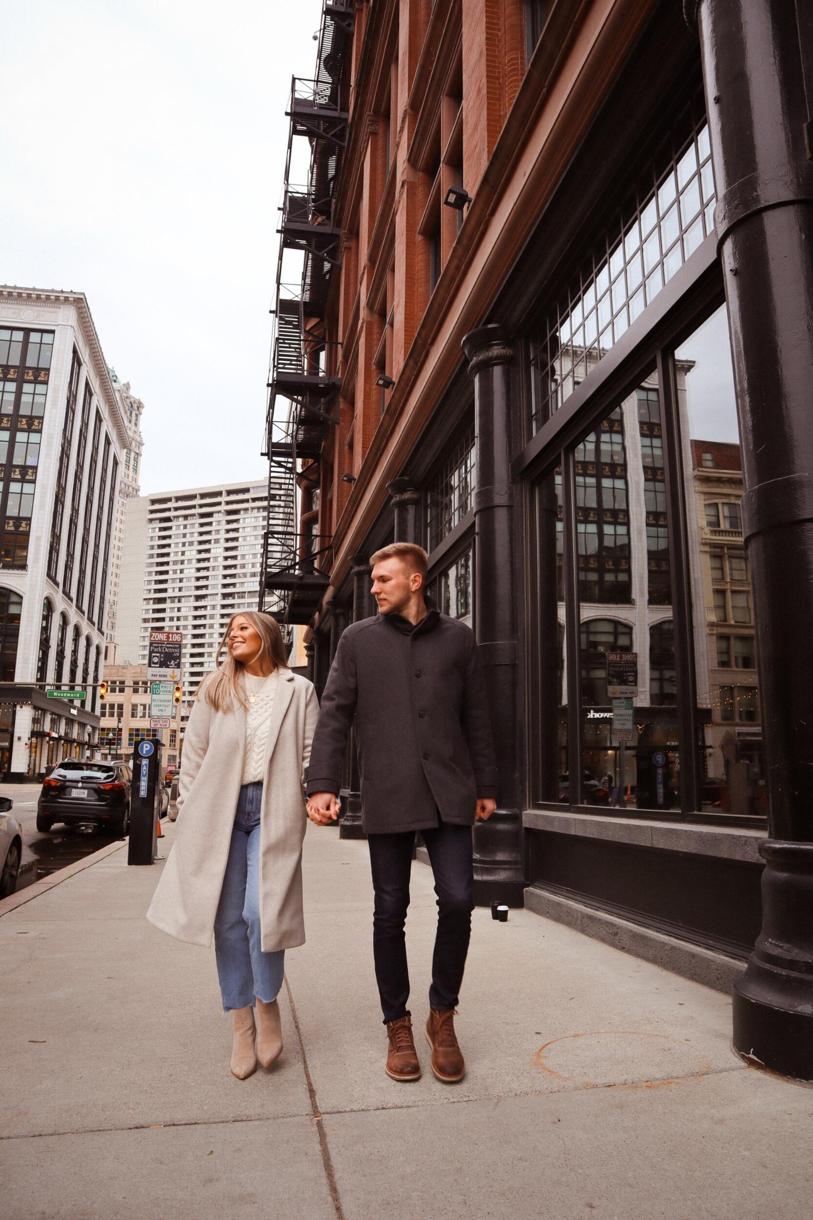 Fun winter photoshoot in Detroit