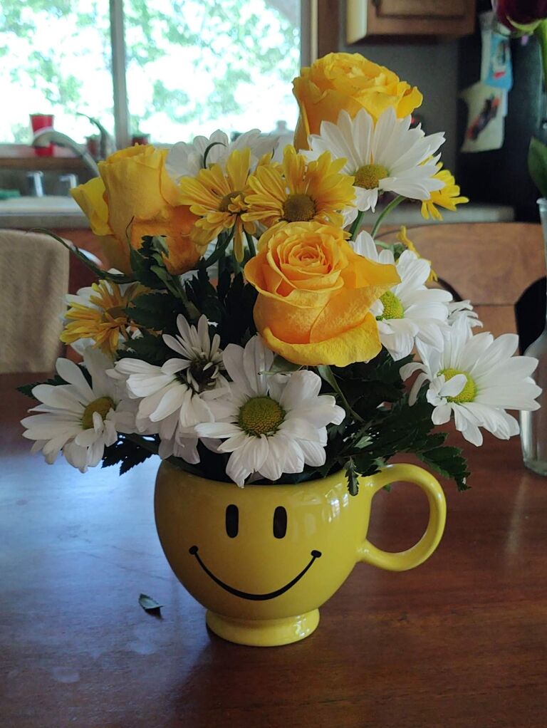 Matthew's "surprise" visit to Wisconsin to see Jess (Jess figured it out, but the flowers were a nice surprise)