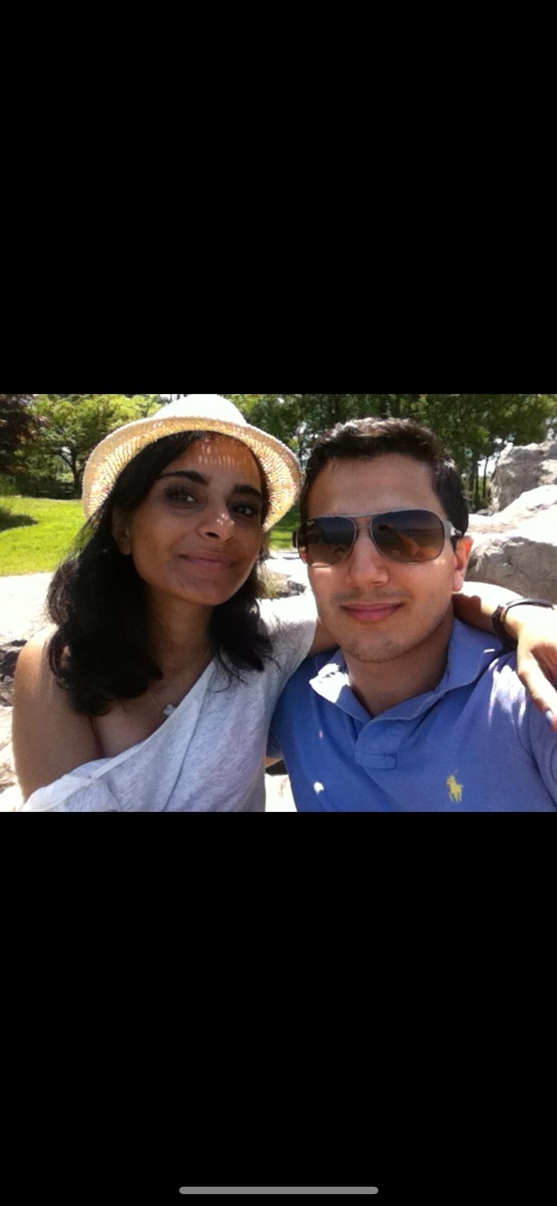 Toronto- One of our first selfies with a low quality iPhone 3? 