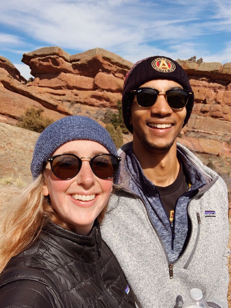 The ski resorts closed the same day they got to Colorado, so they spent a day at Red Rocks before driving another 20 hours home to Atlanta!