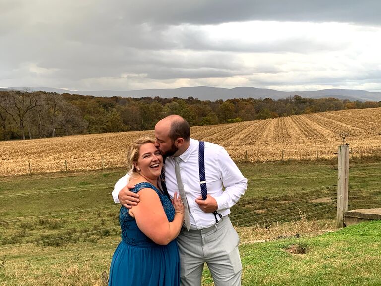 Celebrating our friends wedding!