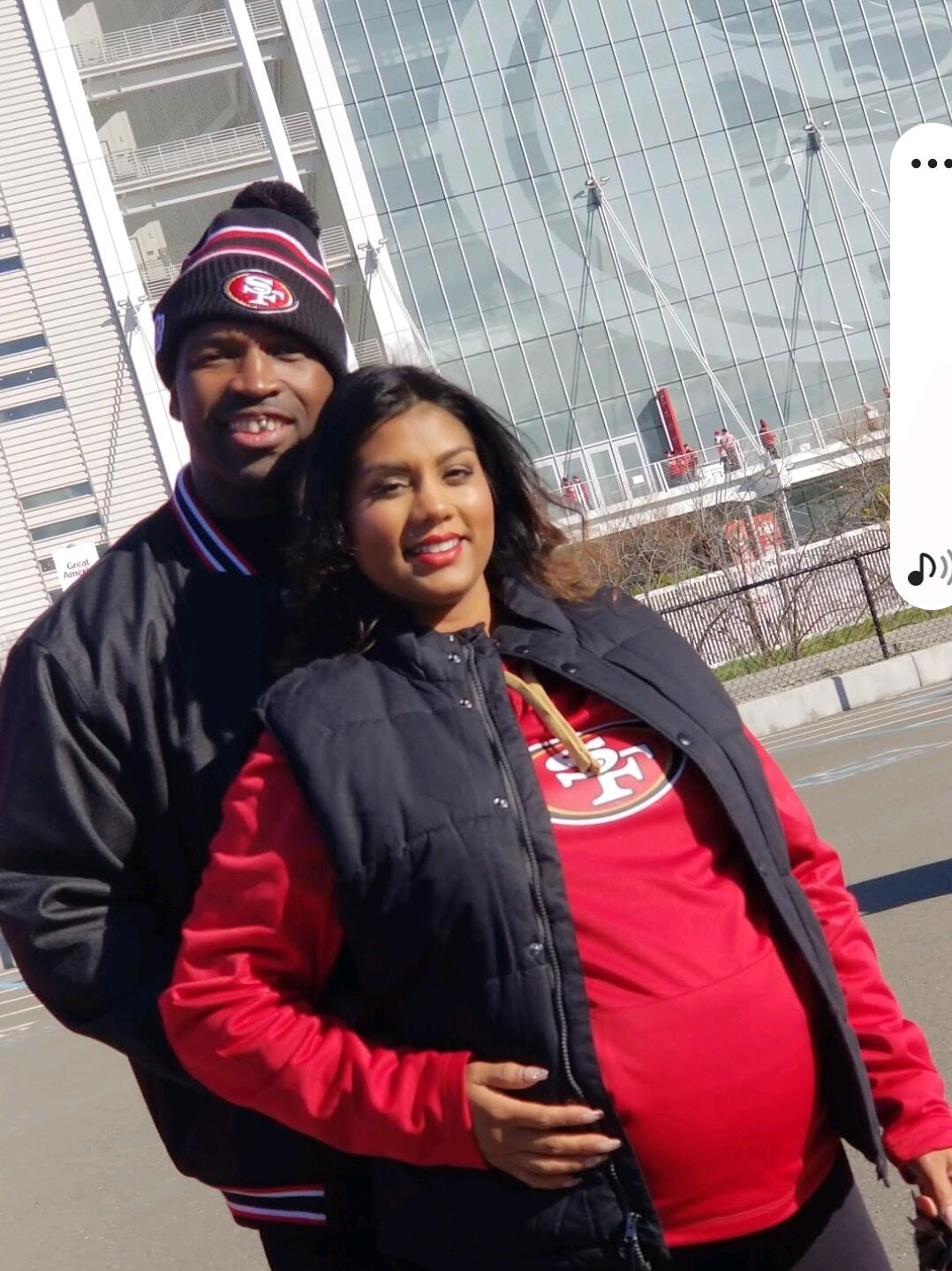 Baby Stevens first Niner Game 