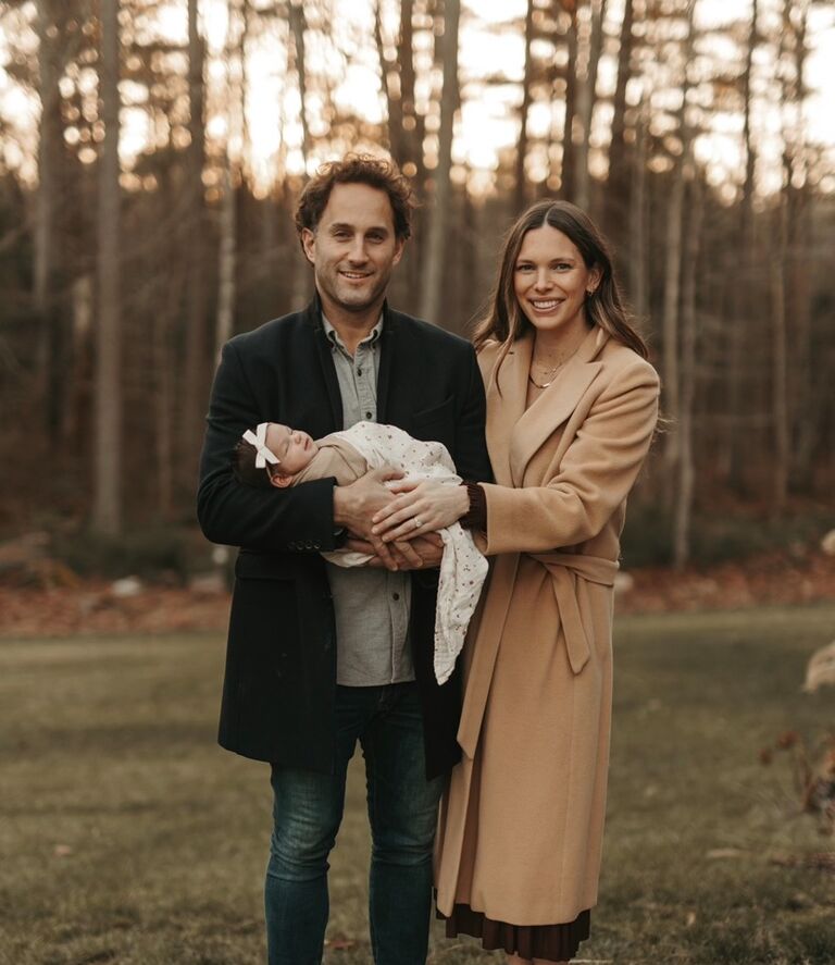 Our hearts grew in size when our flower girl arrived, Georgia Graham Fernald.