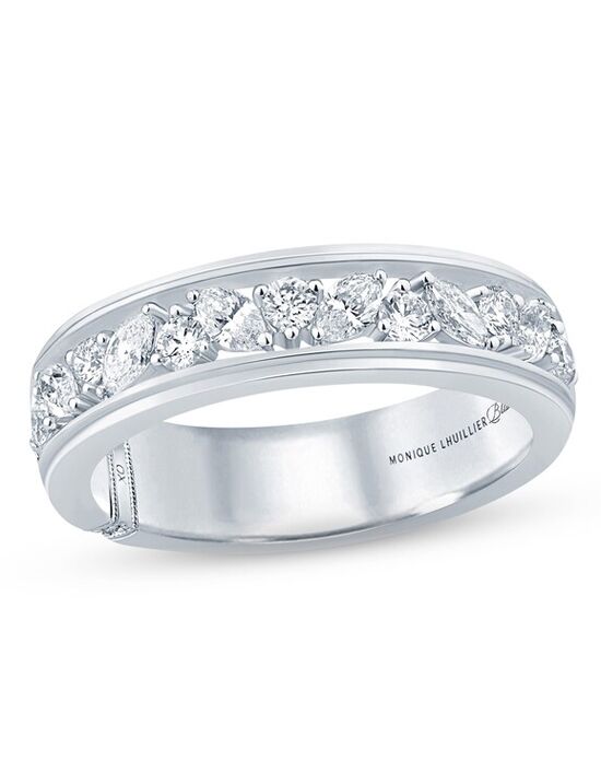 Neil Lane Men's Diamond Wedding Band 1 ct tw Round-cut 14K White Gold