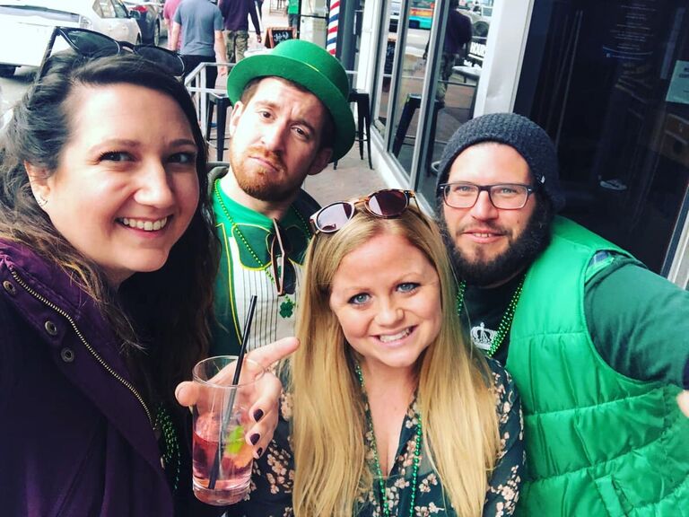 After a few dates, Meaghan and Dave go on their first outing as a couple with friends for St. Patrick's Day. As luck would have it, this would be the last time they would be "out" for over a year.... 