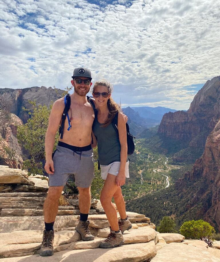 Angel's landing via the West Rim Trail - this is still our favorite hike!