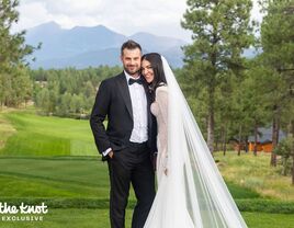 Jessica Szohr and Brad Richardson's wedding photo