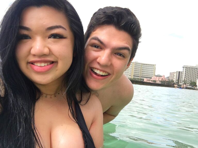 Our first trip to Hawaii to celebrate our first anniversary!