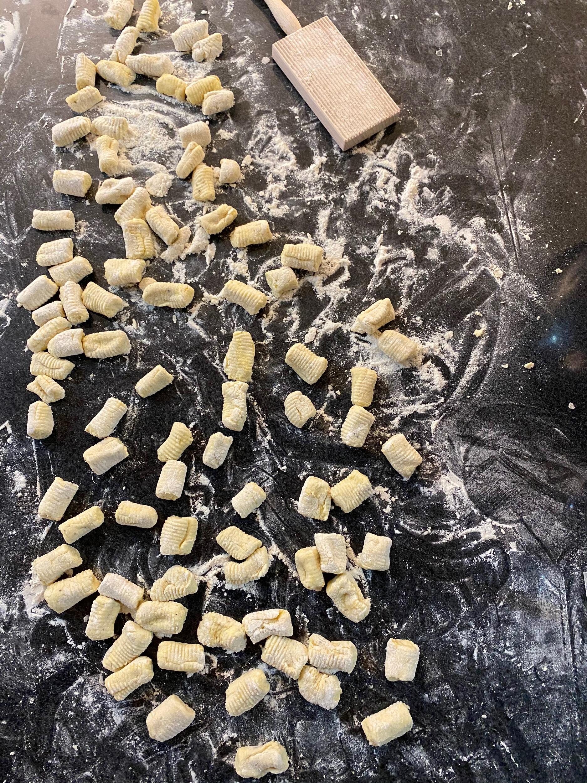 Quarantine past-time; making fresh ricotta gnocchi