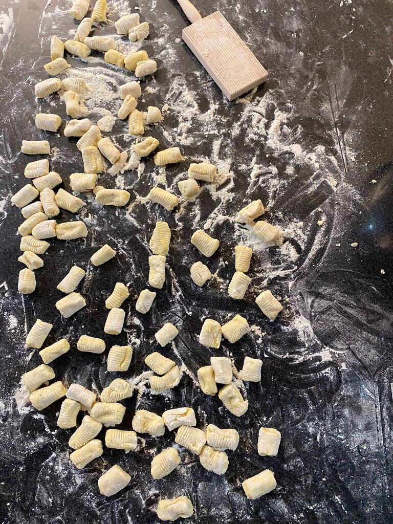 Quarantine past-time; making fresh ricotta gnocchi
