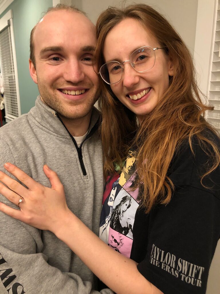 And Stuart proposed on New Years Eve, Ella's favorite holiday!